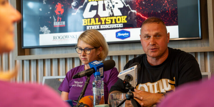 Konferencja prasowa przed Harlem European Strongman Cup w Białymstoku