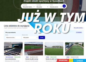 Wyszukiwarka obiektów sportowych w Suwałkach z listą hal i boisk do rezerwacji