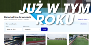 Wyszukiwarka obiektów sportowych w Suwałkach z listą hal i boisk do rezerwacji