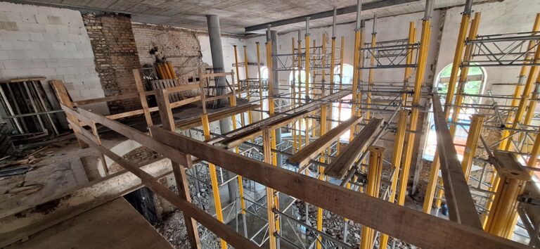 Odsłonięte relikty dawnej synagogi w budynku przy ulicy Branickiego 3 w Białymstoku (3)