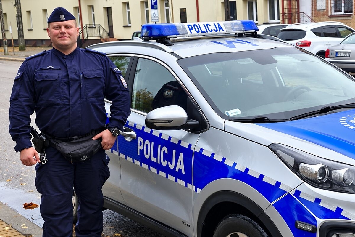 Był przekonany, iż jest 2006 rok. dzielnicowy nie minął go obojętnie