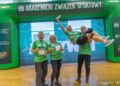 Uczestnicy Igrzysk Studentów Trzeciego Wieku w Akademickim Centrum Sportu Politechniki Białostockiej