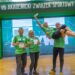 Uczestnicy Igrzysk Studentów Trzeciego Wieku w Akademickim Centrum Sportu Politechniki Białostockiej