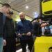Uczniowie klasy patronackiej przy stanowisku spawalniczym na targach ExpoWELDING w Katowicach